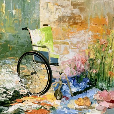 Garden for Invisible Battles — painting by Simone Behrsing