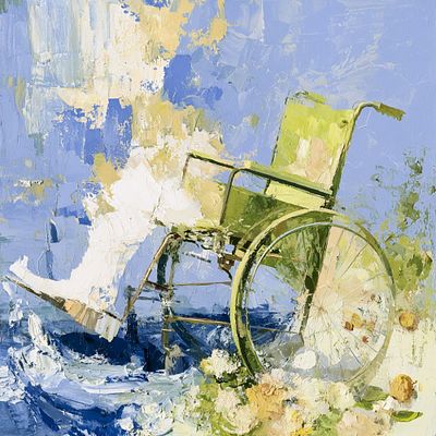 Bloom Beyond Motion — painting by Simone Behrsing